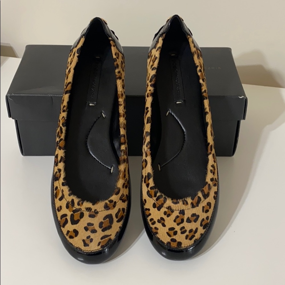NIB Leopard pony ballet flats